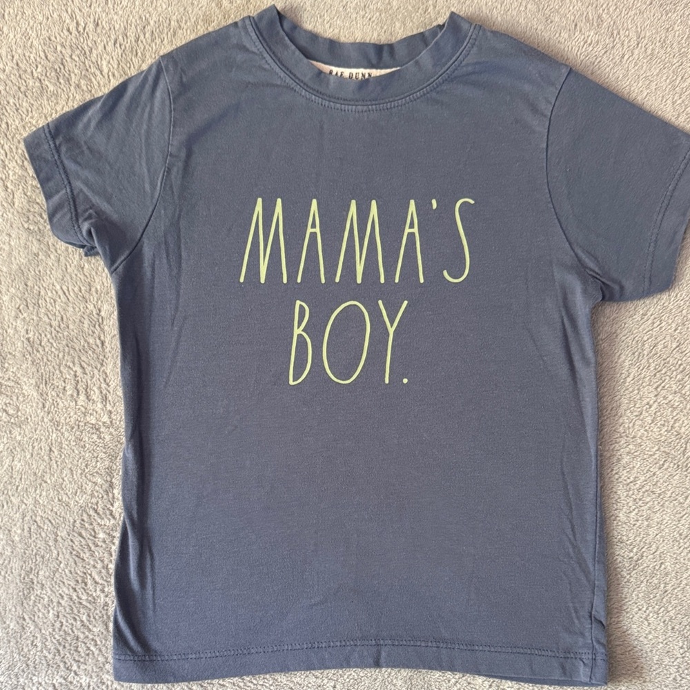 Rae Dunn Navy 'Mama's Boy' Tee